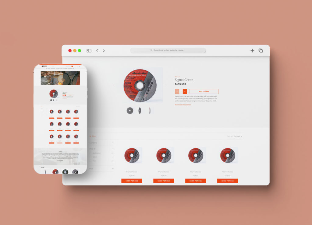 Rex Cut eStore / mockup